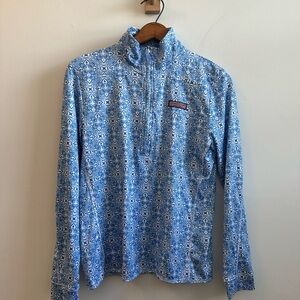 Vineyard Vines Women’s Sankaty Shep Quarter Zip Pullover, Small